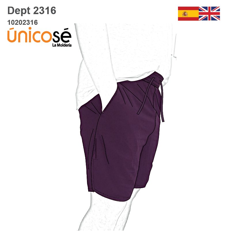 MOLDE DEPORTE SHORT BASICO 2316