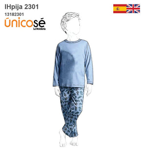 MOLDE PIJAMA BASICO NIÑO 2301