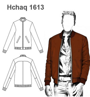 MOLDE CHAQUETA BOMBER HOMBRE 1613