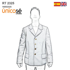 MOLDE CHAQUETA TIPO MILITAR RT 2325