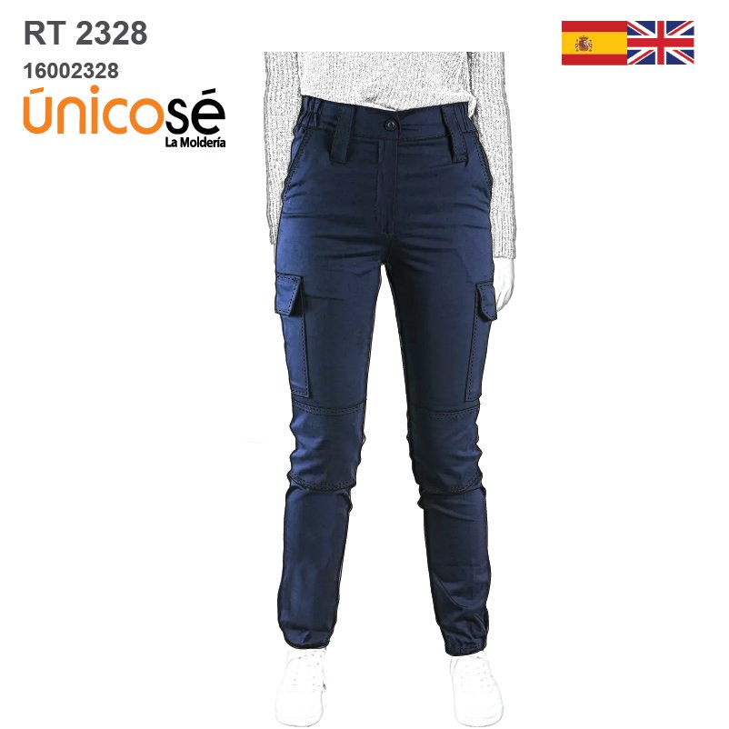 MOLDE PANTALON TIPO POLICIA MUJER RT 2328