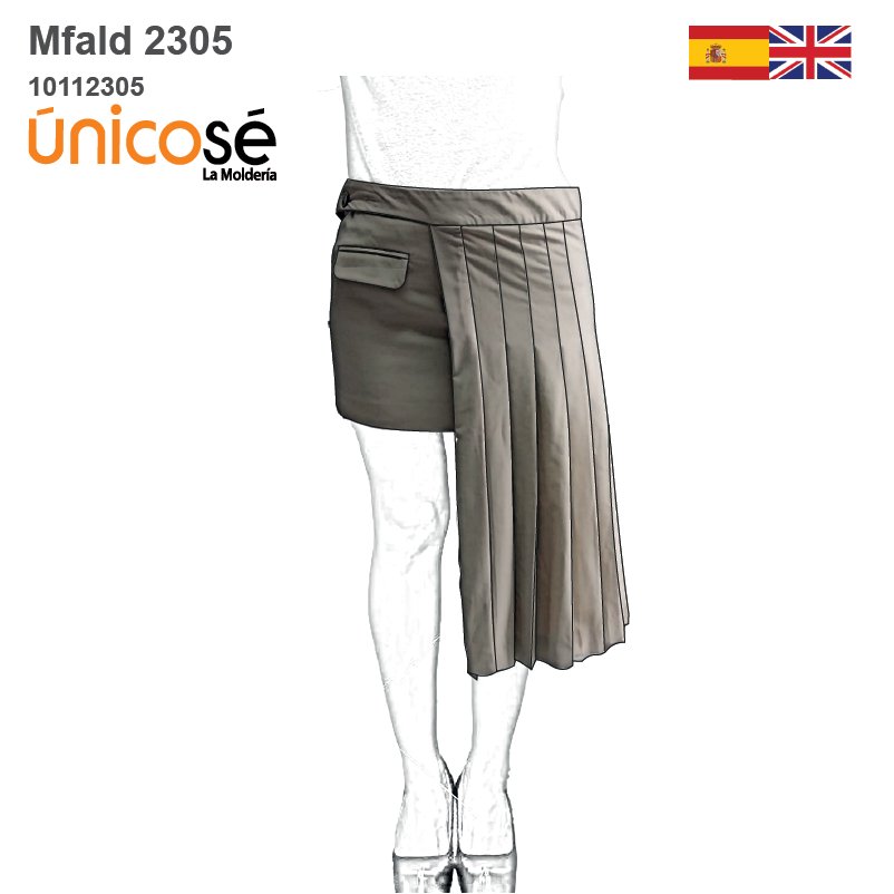 MOLDE FALDA MINI MUJER 2305