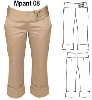 MOLDE PANTALON CAPRI MUJER 0908