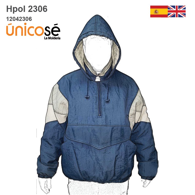 MOLDE POLERON CORTAVIENTO HOMBRE 2306