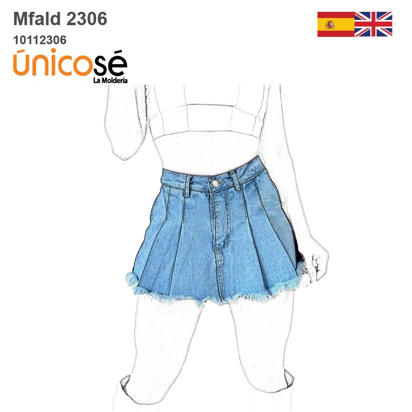 MOLDE FALDA MINI MUJER 2306