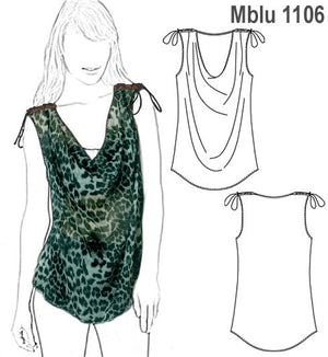 MOLDE BLUSA LARGA MUJER 1106