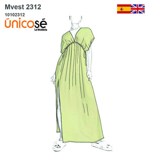 MOLDE VESTIDO PLAYA MUJER 2312
