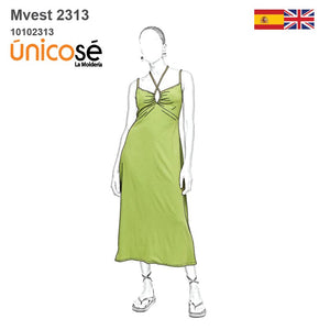 MOLDE VESTIDO SOLERA MIDI MUJER 2313