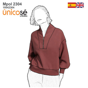 MOLDE POLERON SMOCKING MUJER 2304
