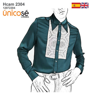 MOLDE CAMISA PECHERA HOMBRE 2304