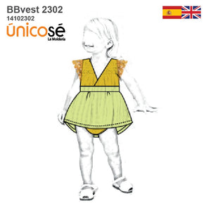 MOLDE VESTIDO BEBE 2302