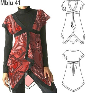 MOLDE BLUSA LARGA MUJER 0941