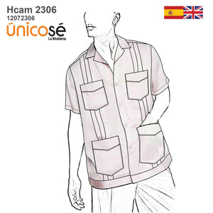 MOLDE CAMISA GUAYABERA HOMBRE 2306