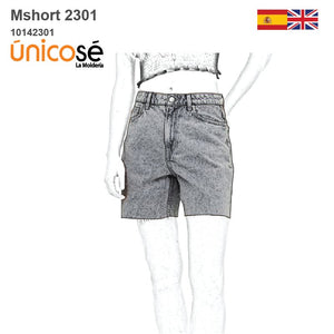 MOLDE SHORT BERMUDA MUJER 2301