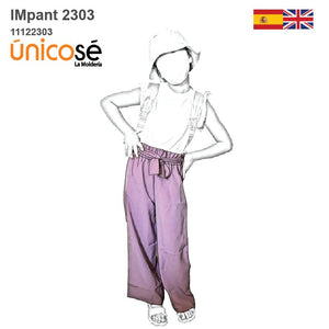 MOLDE PANTALON BASICO NIÑA 2303