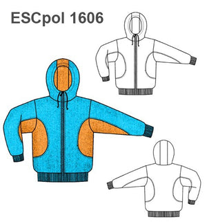 MOLDE POLERON CHAQUETA ESCOLAR 1606