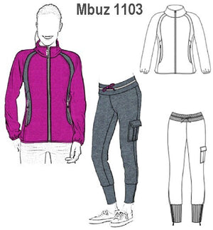 MOLDE SUDADERA / BUZO PITILLO MUJER 1103