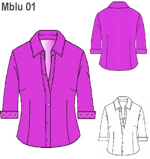 MOLDE BLUSA BASICA MUJER 0901