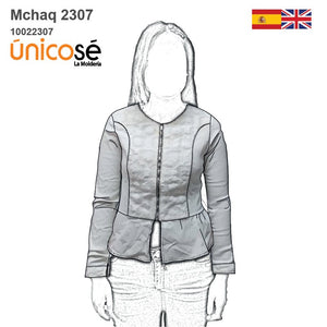 MOLDE CHAQUETA CORTA MUJER 2307
