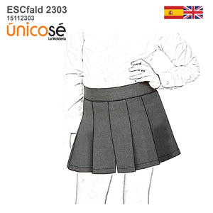 MOLDE ESCOLAR FALDA SHORT 2303