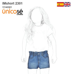 MOLDE SHORT JEAN NIÑA 2301