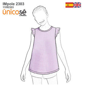 MOLDE POLERA EVASE NIÑA 2303