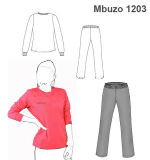 MOLDE SUDADERA / BUZO BASICO MUJER 1203