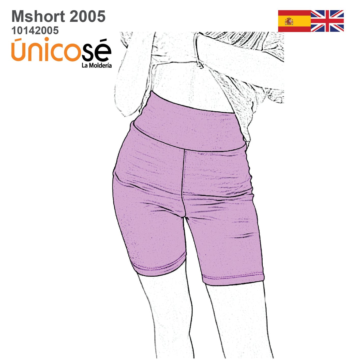 MOLDE SHORT CALZA MUJER 2005