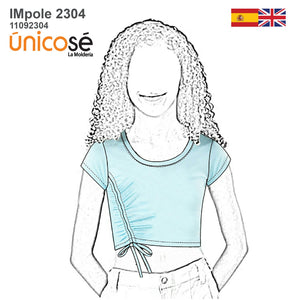 MOLDE POLERA CORTA NIÑA 2304