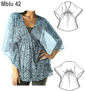 MOLDE BLUSA LARGA MUJER 0942