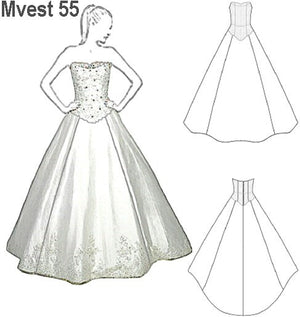 MOLDE VESTIDO NOVIA 0955