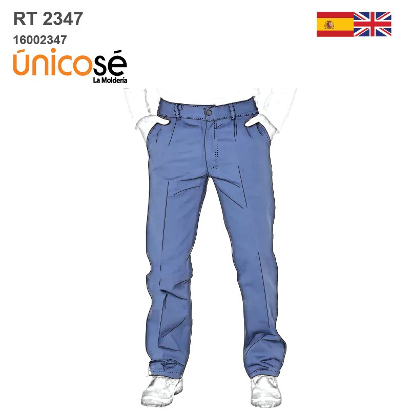 MOLDE PANTALON PINZADO HOMBRE RT 2347