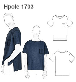 MOLDE POLERA BASICA OVERSIZE HOMBRE 1703