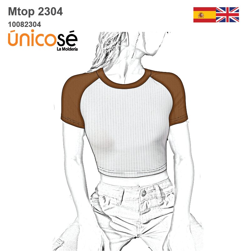 MOLDE TOP CROP MUJER 2304