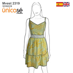 MOLDE VESTIDO SOLERA MUJER 2319