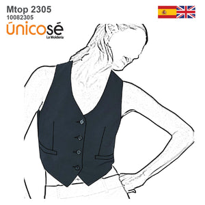 MOLDE TOP CHALECO MUJER 2305