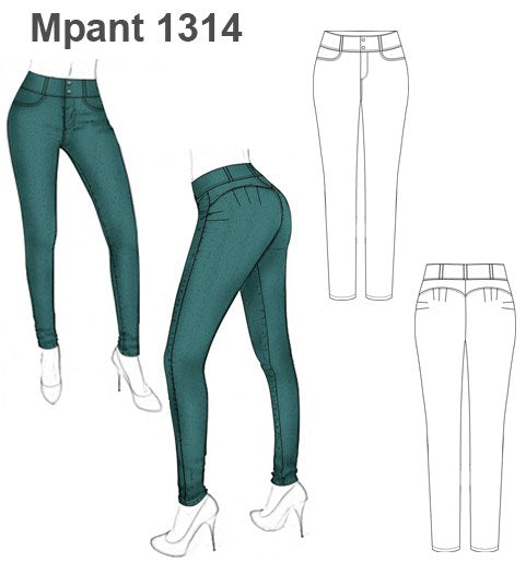 PANTALON JEANS MUJER 1314