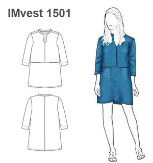 MOLDE VESTIDO RECTO NIÑA 1501