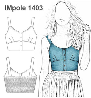 MOLDE TOP BRALET NIÑA 1403