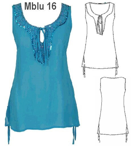 MOLDE BLUSA TOP MUJER 0916