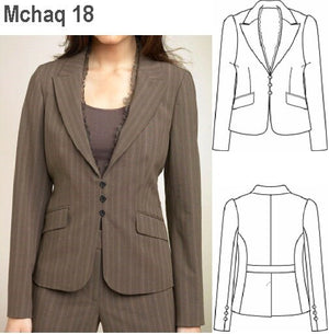 MOLDE BLAZER MUJER 0918