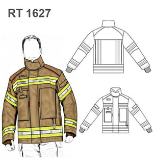 MOLDE CHAQUETA BOMBERO RT 1627
