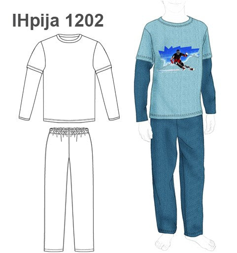 MOLDE PIJAMA 2 PIEZAS NIÑO 1202