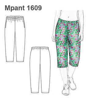 MOLDE PANTALON CAPRI MUJER 1609