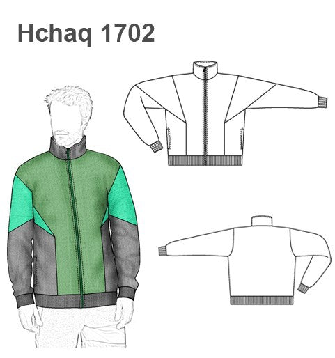 MOLDE CHAQUETA POLAR HOMBRE 1702