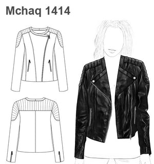 MOLDE CHAQUETA BIKER MUJER 1414