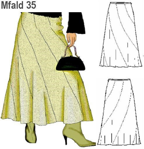 MOLDE FALDA EVASE MUJER 0935