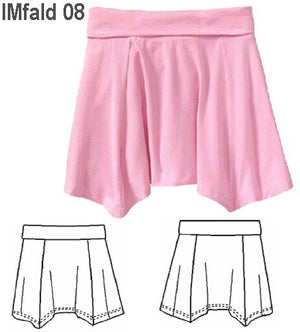 MOLDE FALDA ASIMETRICA NIÑA 0908