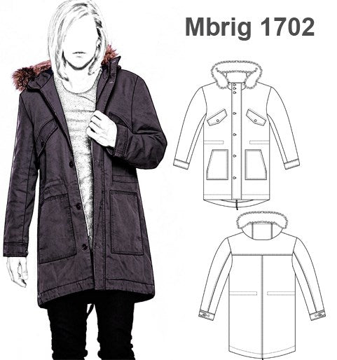 MOLDE ABRIGO OVERSIZE MUJER 1702