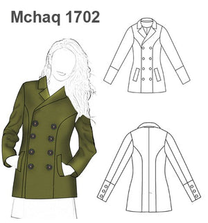 MOLDE CHAQUETA CRUZADA MUJER 1702